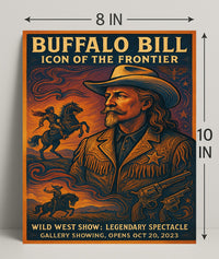 Buffalo Bill Wild West Adventure Vintage Cultural Poster