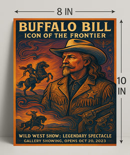 Buffalo Bill Wild West Adventure Vintage Cultural Poster