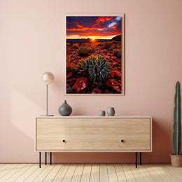 Desert Sunset Serenity Poster
