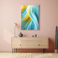 Abstract Waves Of Color Abstract Poster