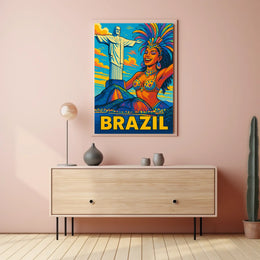 Vibrant Brazil Poster