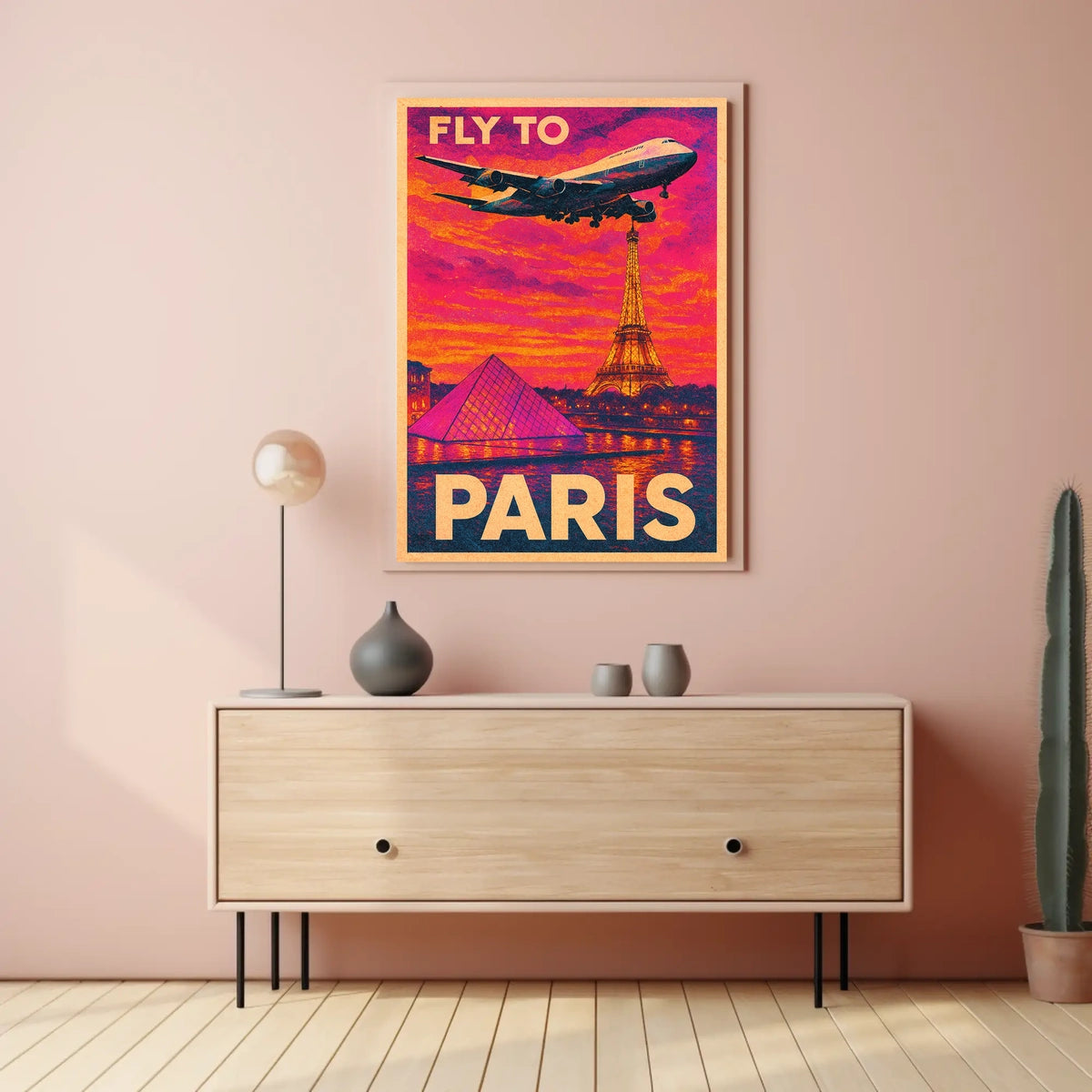 Fly To Paris Poster