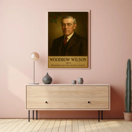 Woodrow Wilson Iconic Presidential Heritage Historical Poster
