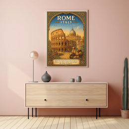 Rome, Italy Eternal City of Wonders Poster