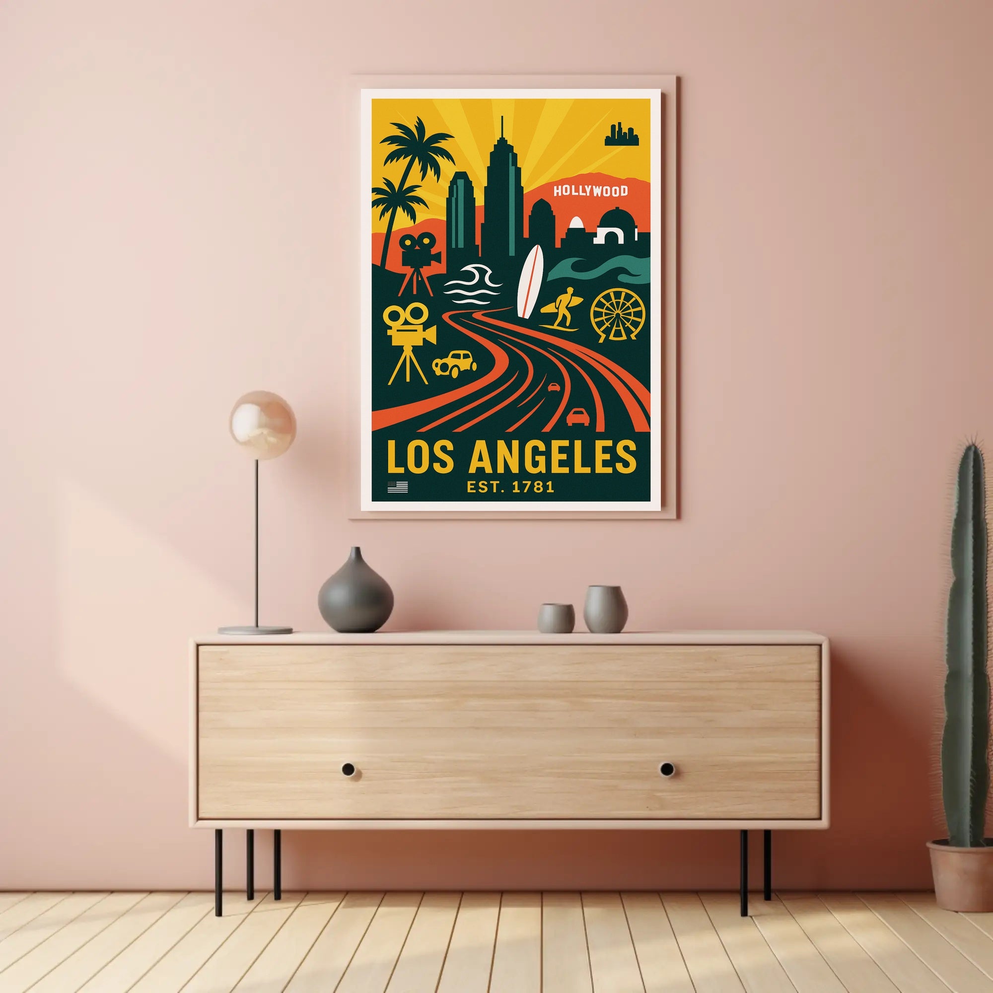 Los Angeles City of Dreams Poster PosterGoat
