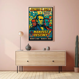 James K. Polk Manifest Destiny Poster PosterGoat
