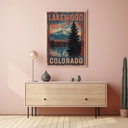 Lakewood Colorado Scenic Realism Timeless Poster
