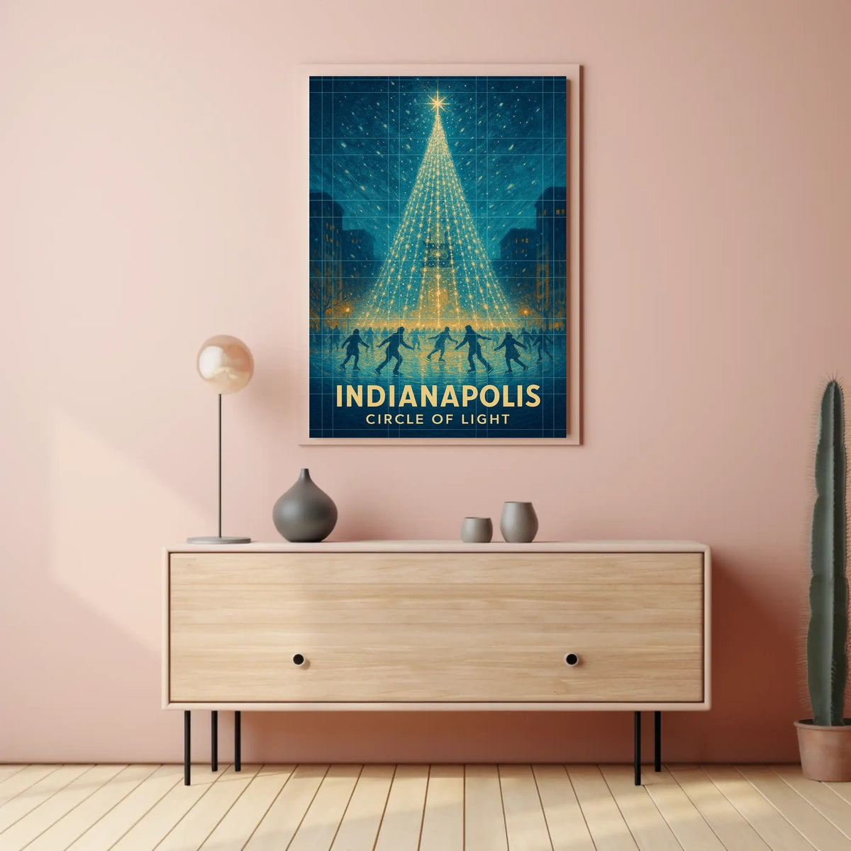 Indianapolis Circle Of Light Poster