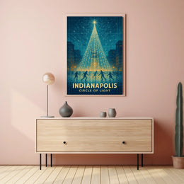Indianapolis Circle Of Light Poster