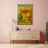 Mesa Verde National Park Wanderlust Vintage Poster