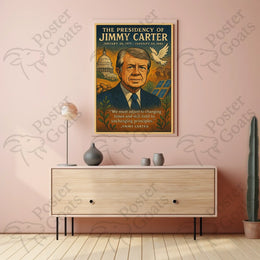 Jimmy Carter 1977-1981 Vintage Presidential Historical Poster