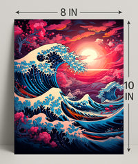 The Great Wave Artistic Interpretation Poster PosterGoat