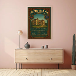 Rhode Island The Ocean State Poster