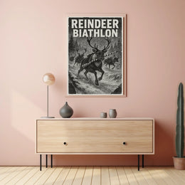 Reindeer Biathlon Poster