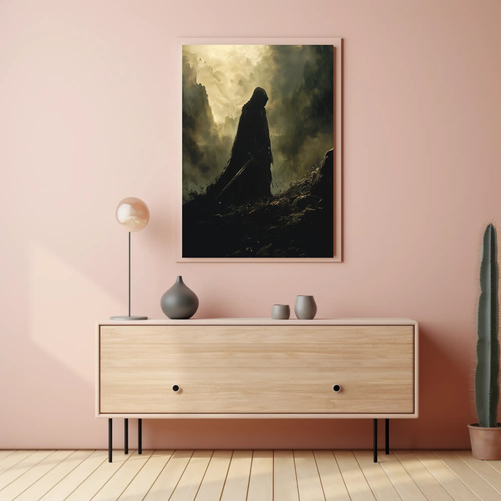 The Shadowed Wanderer Art Print Poster for Home Decor Lovers PosterGoat