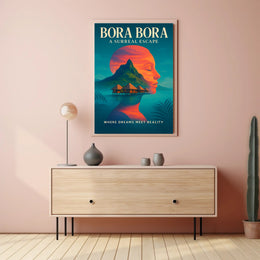 Bora Bora Dreamscape Tranquil Travel Poster PosterGoat