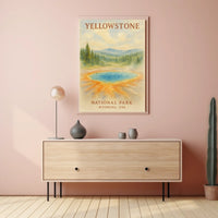 Yellowstone National Park Majestic Scenic Home Decor Poster