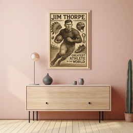 Jim Thorpe Legendary Athlete Poster