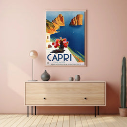 Capri Isola del Sole Travel Poster PosterGoat