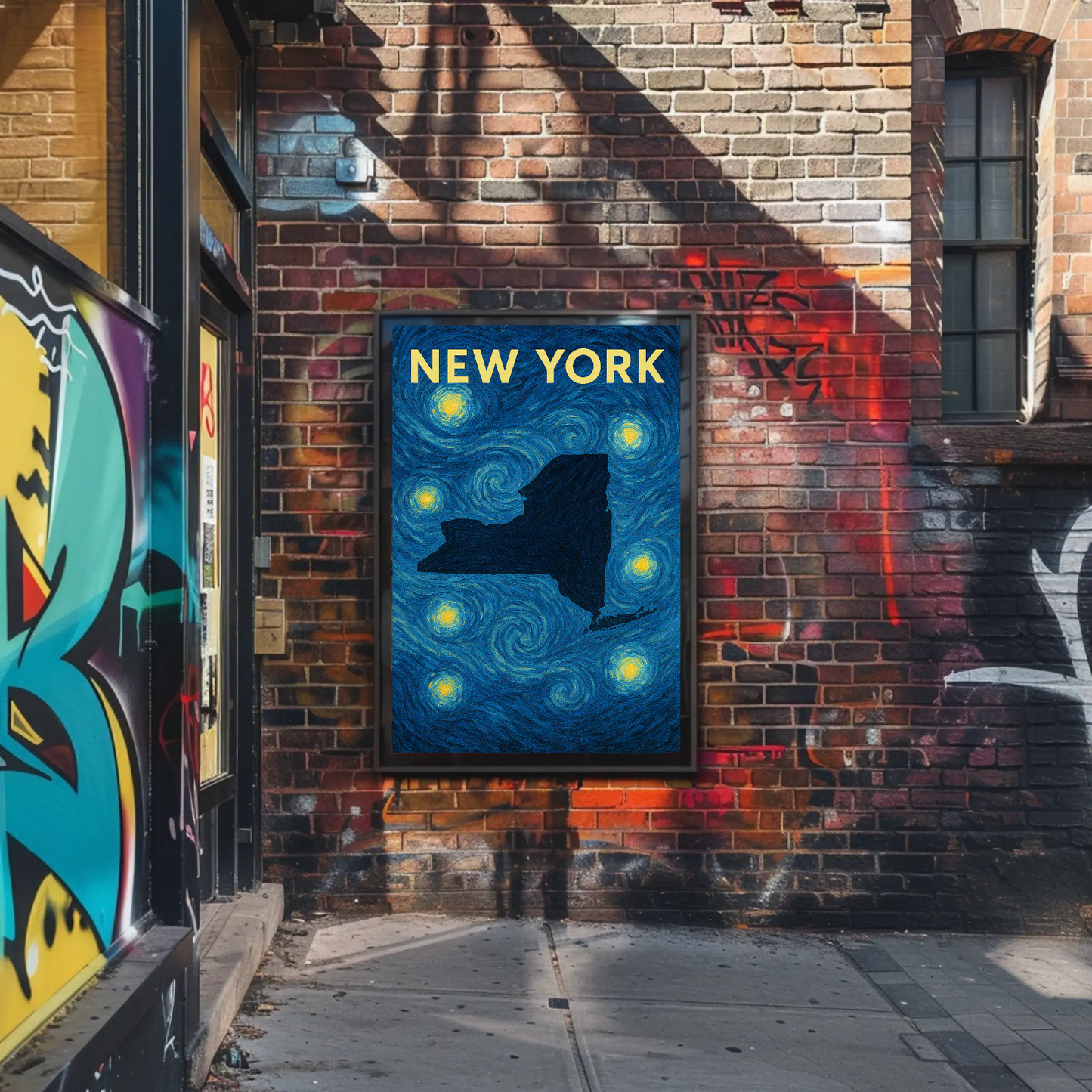 New York Starry Night Poster