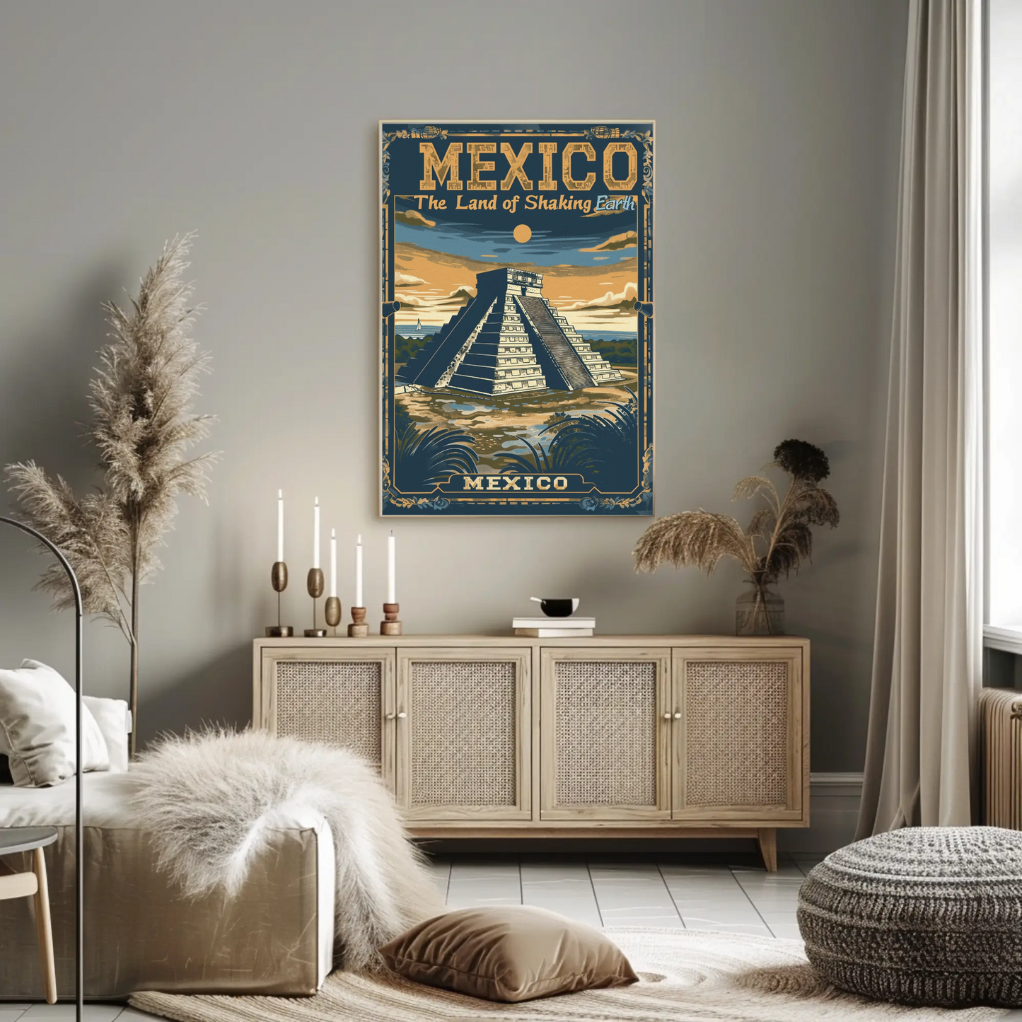 Mexico Chichen Itza Pyramid Heritage Poster Poster