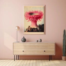 Sea Anemone Poster Vibrant Illustration Wall Art