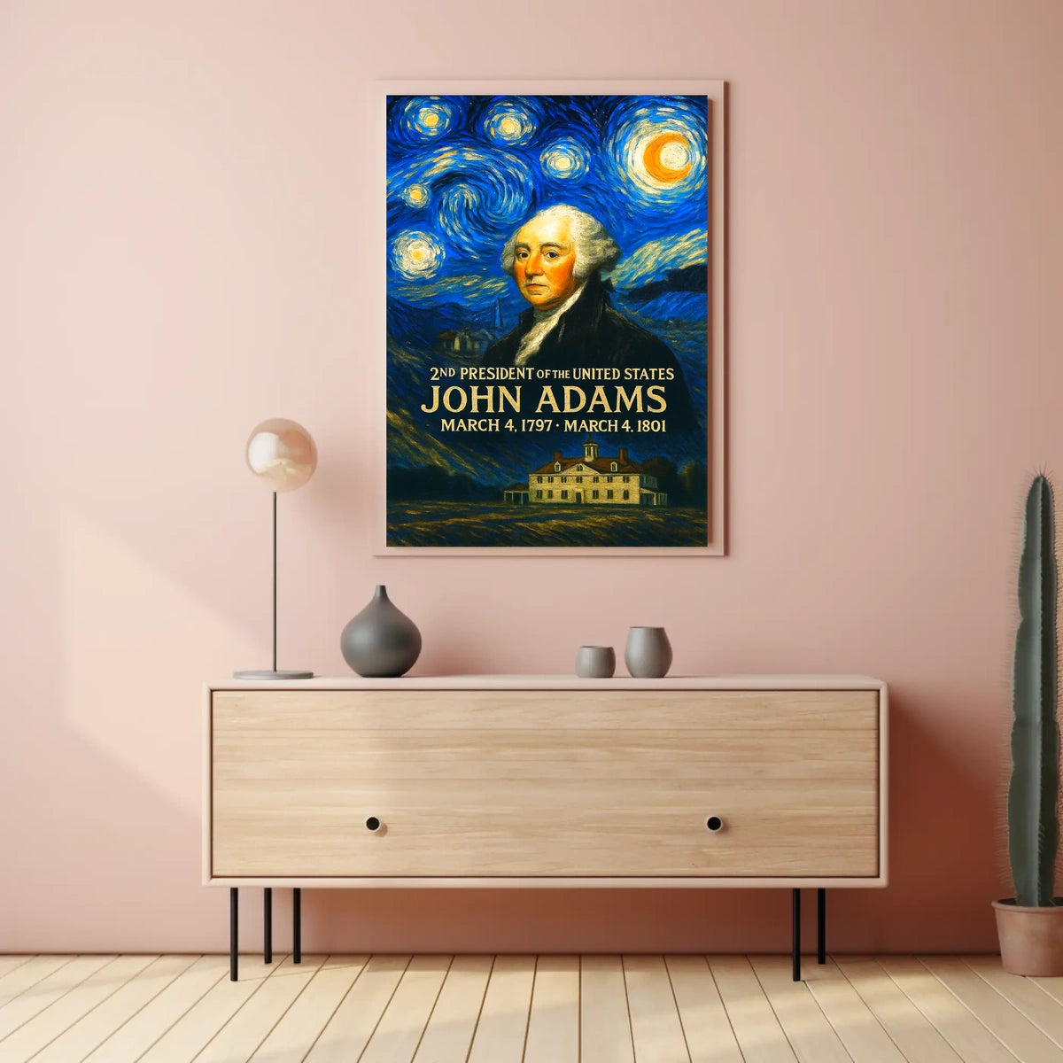 John Adams 2nd President of the United States Presidential Masterpiece Series Poster