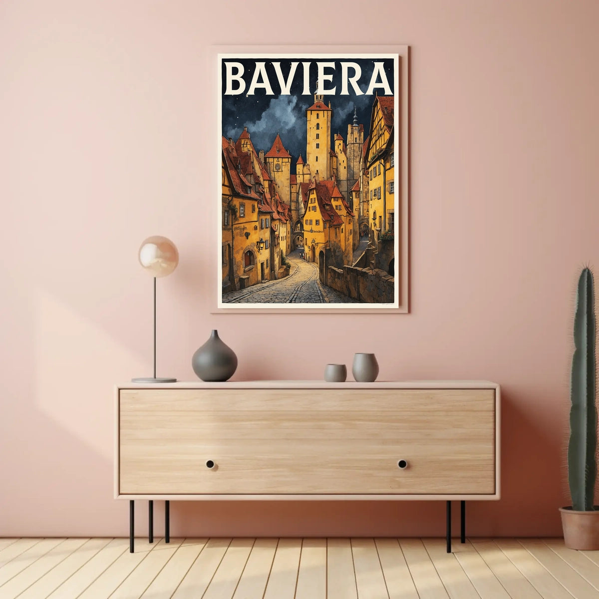 Baviera Enchanting Medieval Town Poster