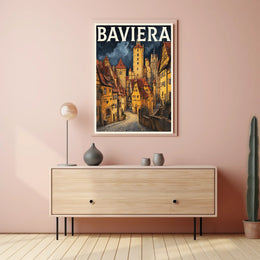 Baviera Enchanting Medieval Town Poster