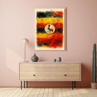 Vibrant Uganda Colors Wanderlust Decor Lovers Travel Inspired African Scenery Art Poster