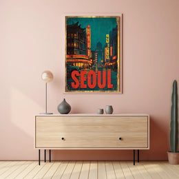 Seoul Nightscape Poster