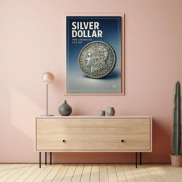 Silver Dollar The American Classic Poster PosterGoat