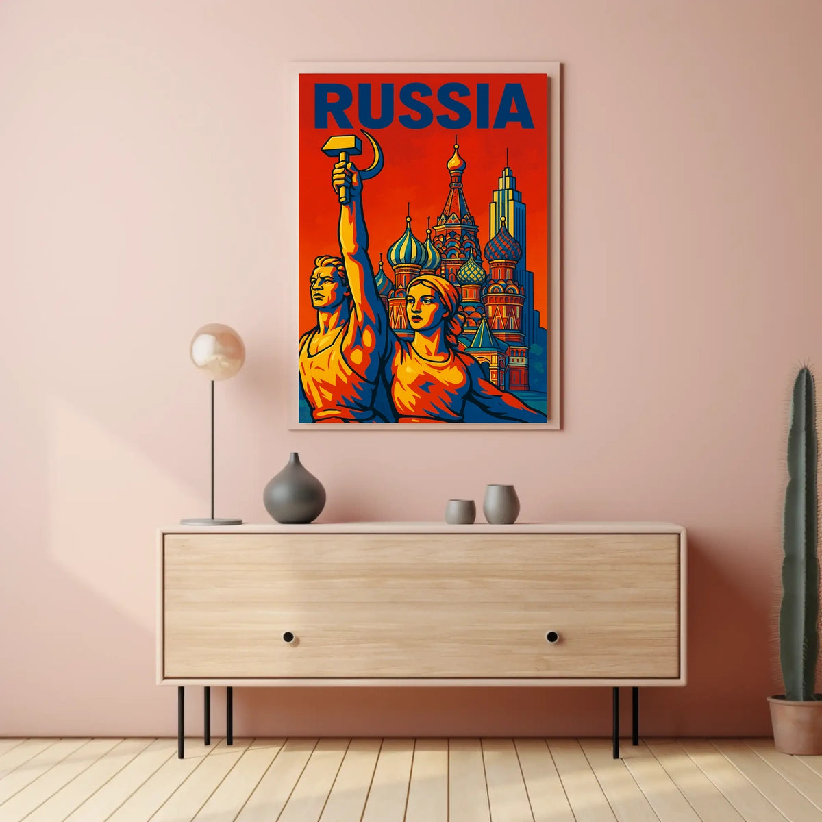 Russia A Tribute to Soviet Art Poster