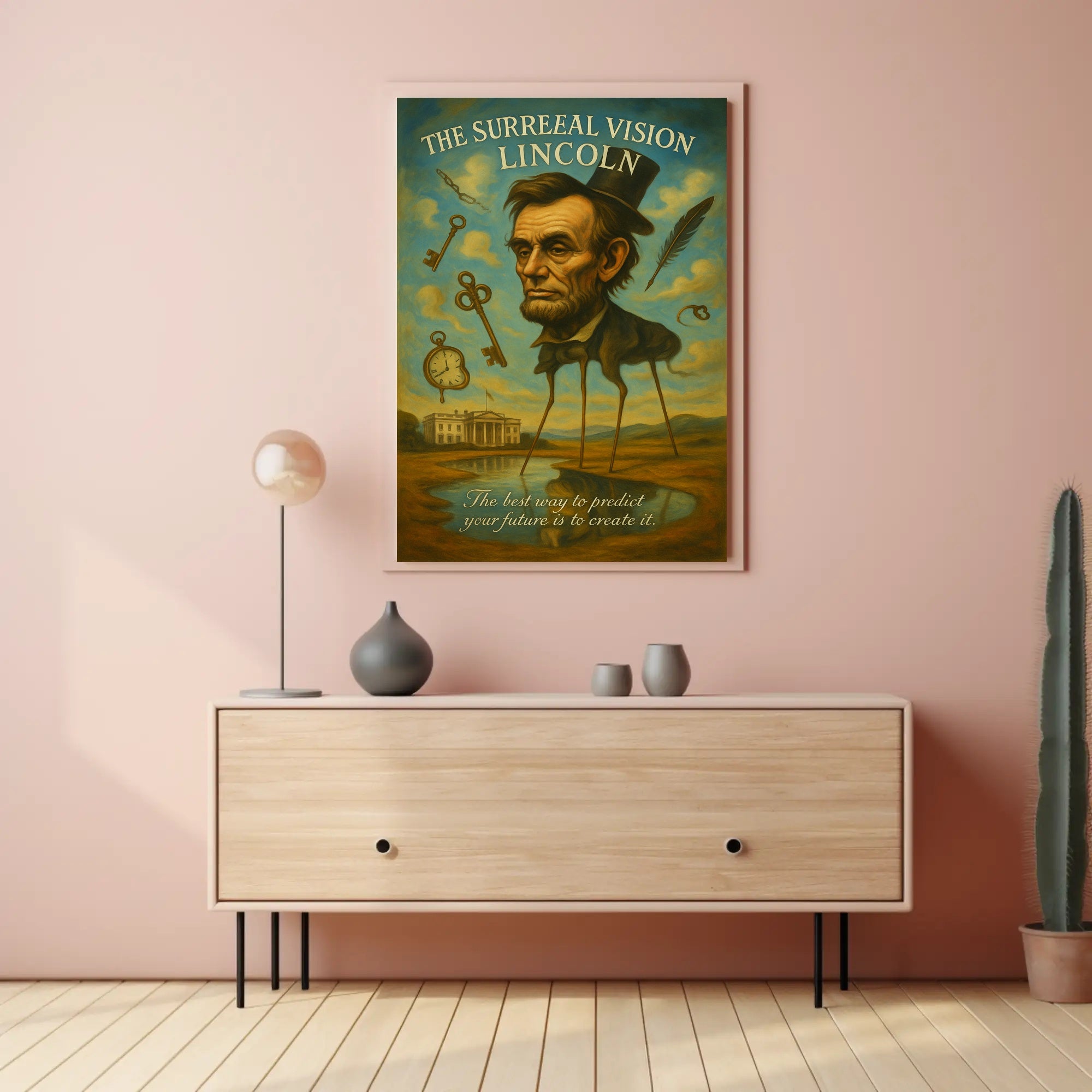 The Surreal Vision of Lincoln Poster PosterGoat