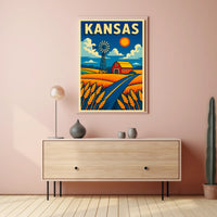 Kansas Countryside Poster
