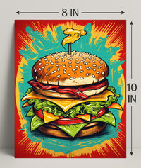 The Ultimate Burger Explosion Poster PosterGoat