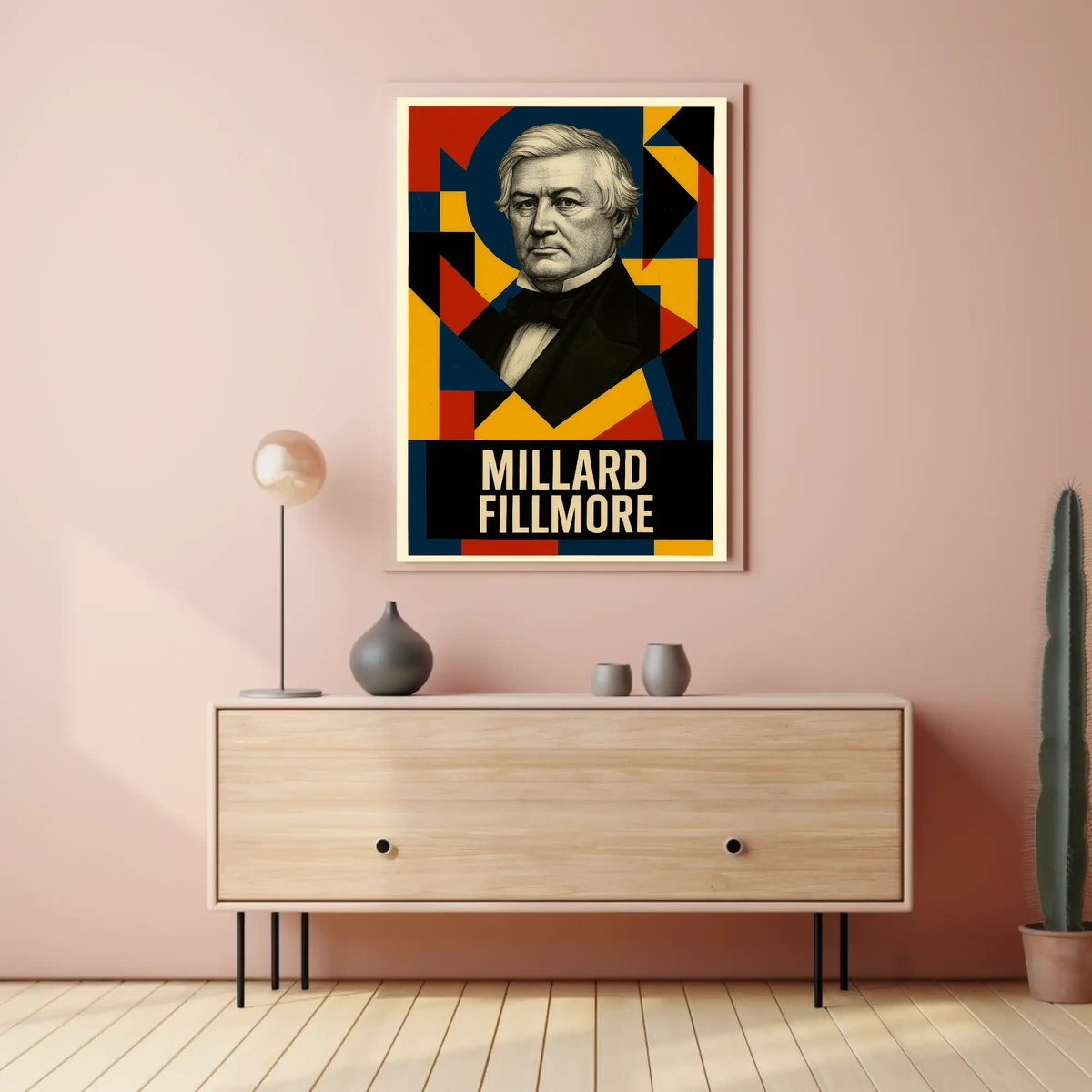 Millard Fillmore 13th President of the United States Abstract Pop Poster