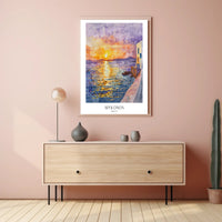 Mykonos Sunset Poster PosterGoat