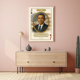 Barack Obama 44th President Portrait Scene For Wall Poster