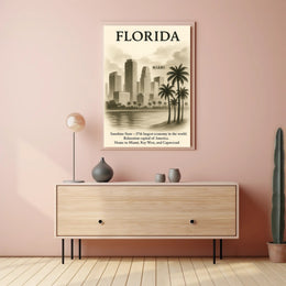 Florida The Sunshine State Poster PosterGoat