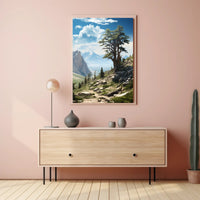 Great Basin Scenic Travel Poster Vintage Wall Art