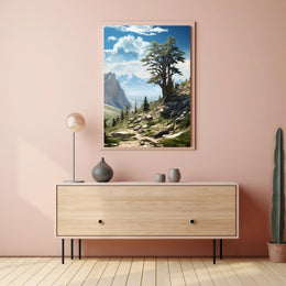 Great Basin Scenic Travel Poster Vintage Wall Art