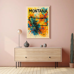 Montana Splash Poster
