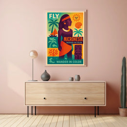 Wander in Color Micronesia Poster