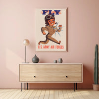 Vintage WWII U.S. Army Air Forces Recruitment Poster