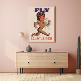 Vintage WWII U.S. Army Air Forces Recruitment Poster