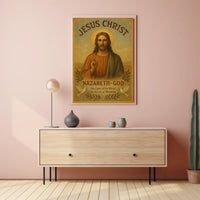Jesus Christ Vintage Religious Poster - Cultural or Heritage Poster