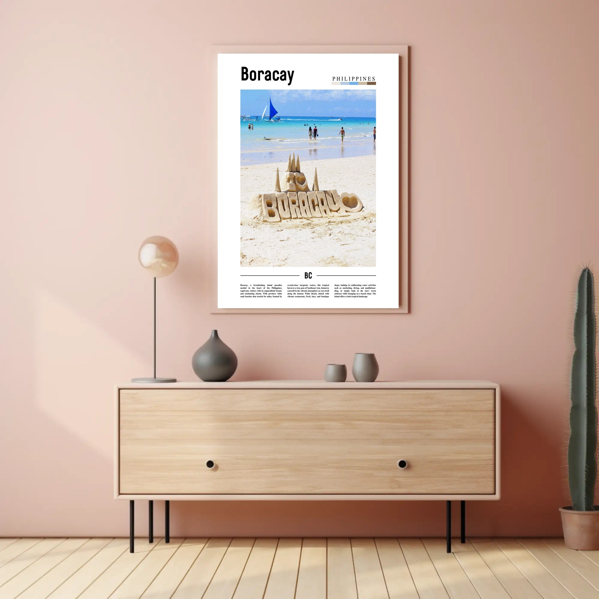 Boracay Beach Paradise Travel Poster PosterGoat