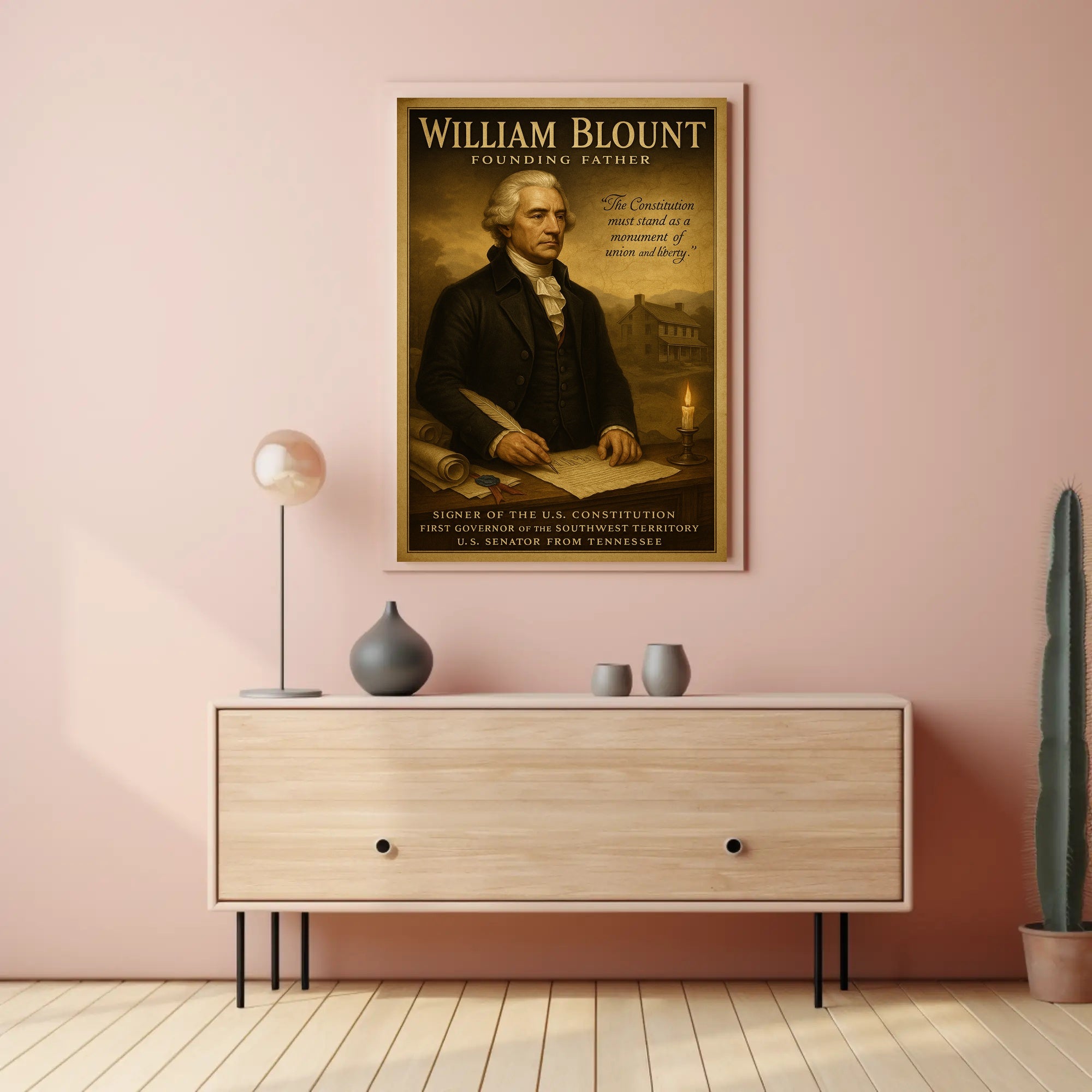 William Blount Vintage Historical or Presidential Poster PosterGoat