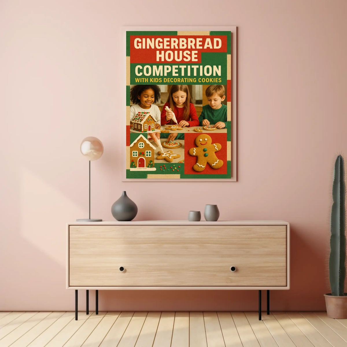 Gingerbread House Competition Poster